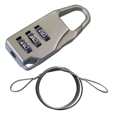 iPadケースセキュリティーセット ワイヤー&ダイヤル錠 