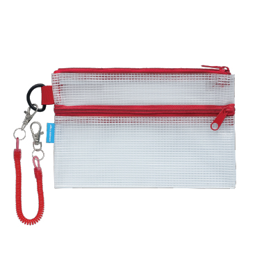 釣り銭ケースWポケット＆コイルキーチェーン